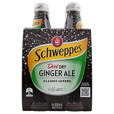 Schweppes Diet Ginger Ale 300ml 4pk