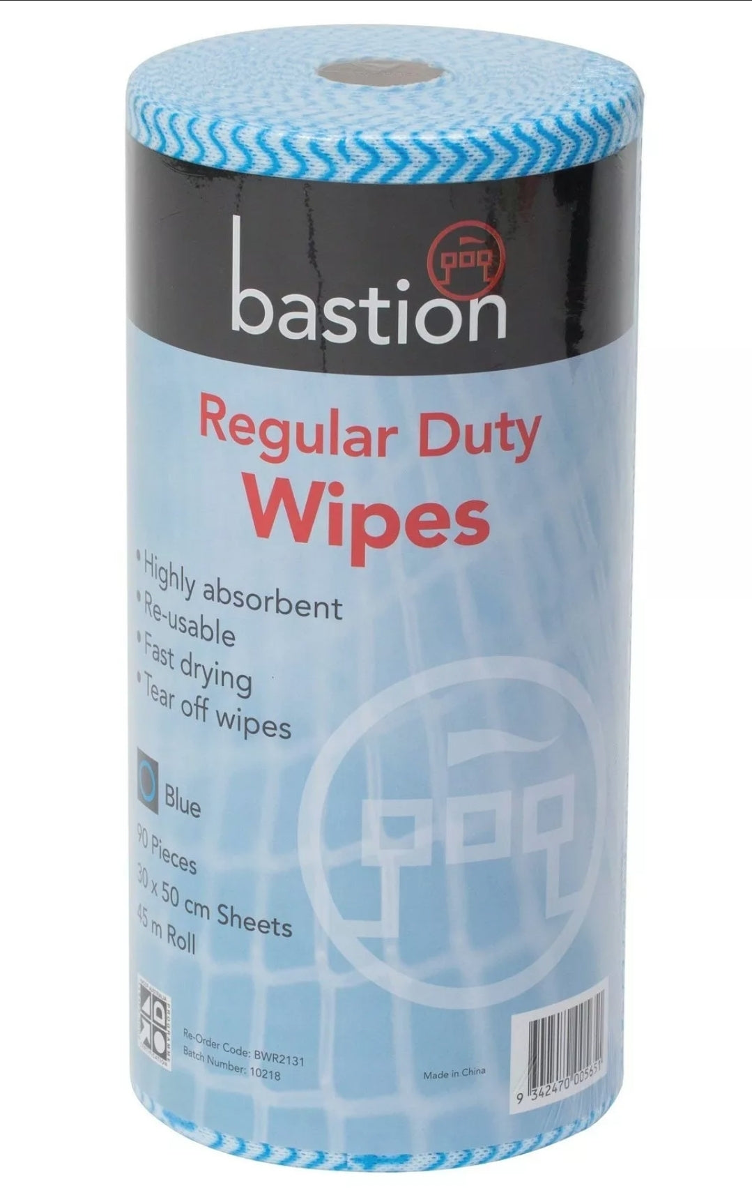 Bastion Blue Premium Wipes Roll