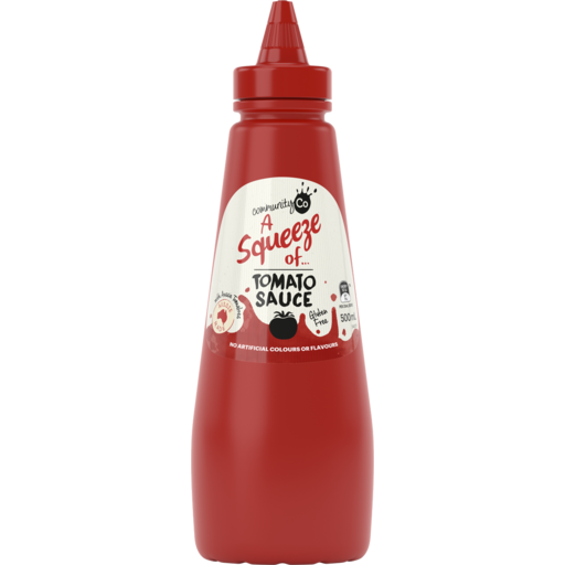 Community Co Tomato Sauce Squeeze 500ml