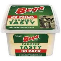 Bega Cheese Slices Tasty 30pk 500g