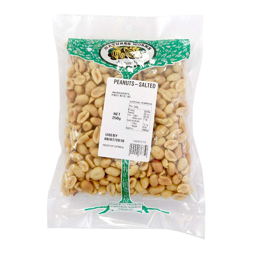 Natures Works Peanuts Salted 250g