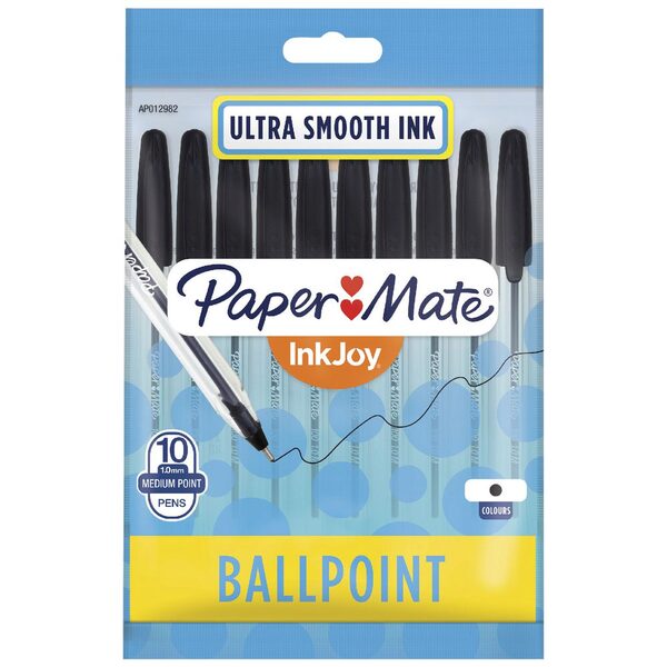 Paper Mate Black Pens 10pk