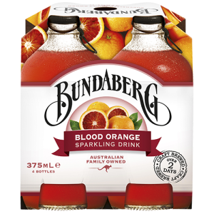 Bundaberg Bottles Blood Orange 375ml 4pk