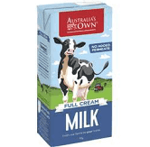 Australias Own Full Cream Milk 1L