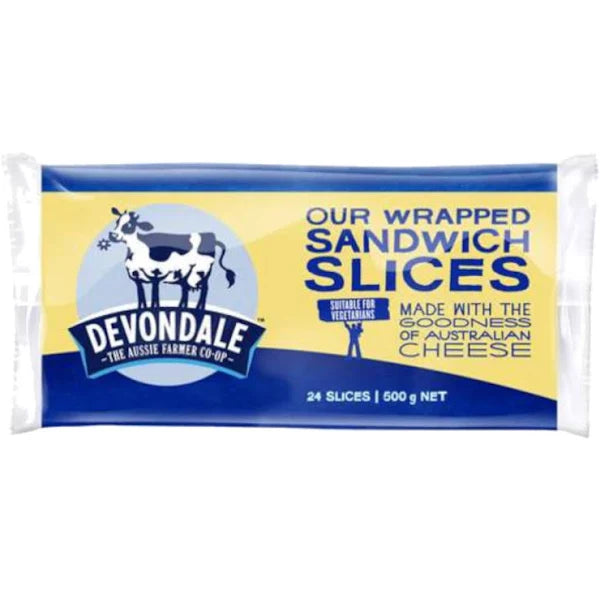 Devondale Cheese Slices 24pk 500g