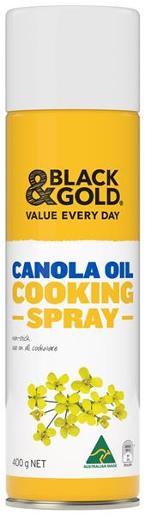 Black & Gold Canola Oil Cooking Spray 400g