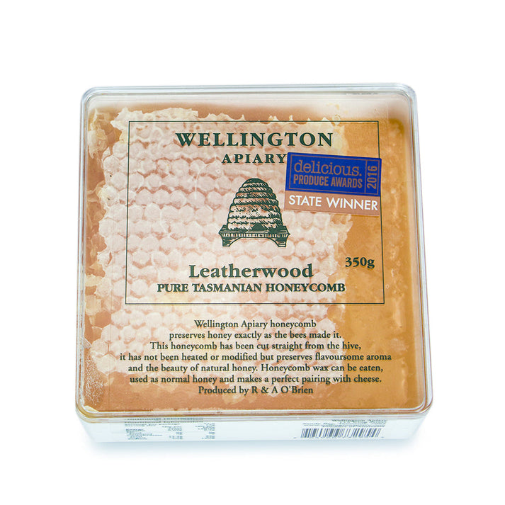 Wellington Apiary Tasmanian Leatherwood Honeycomb 300g