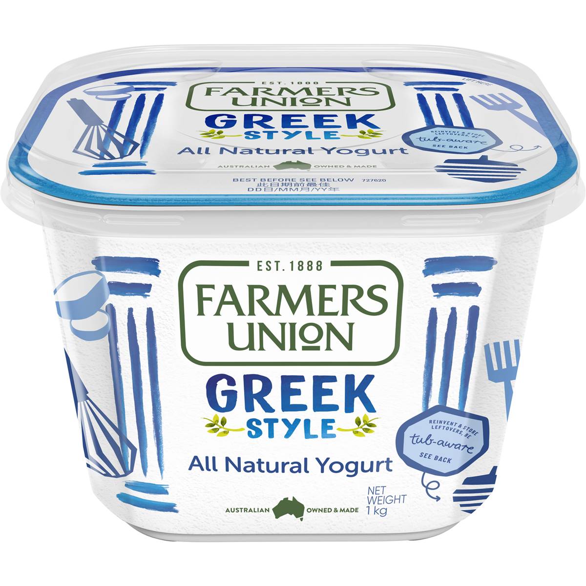 Farmers Union Greek Style Yoghurt 1kg