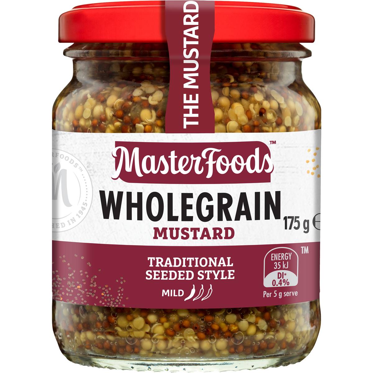 Masterfoods Mustard Wholegrain 175g