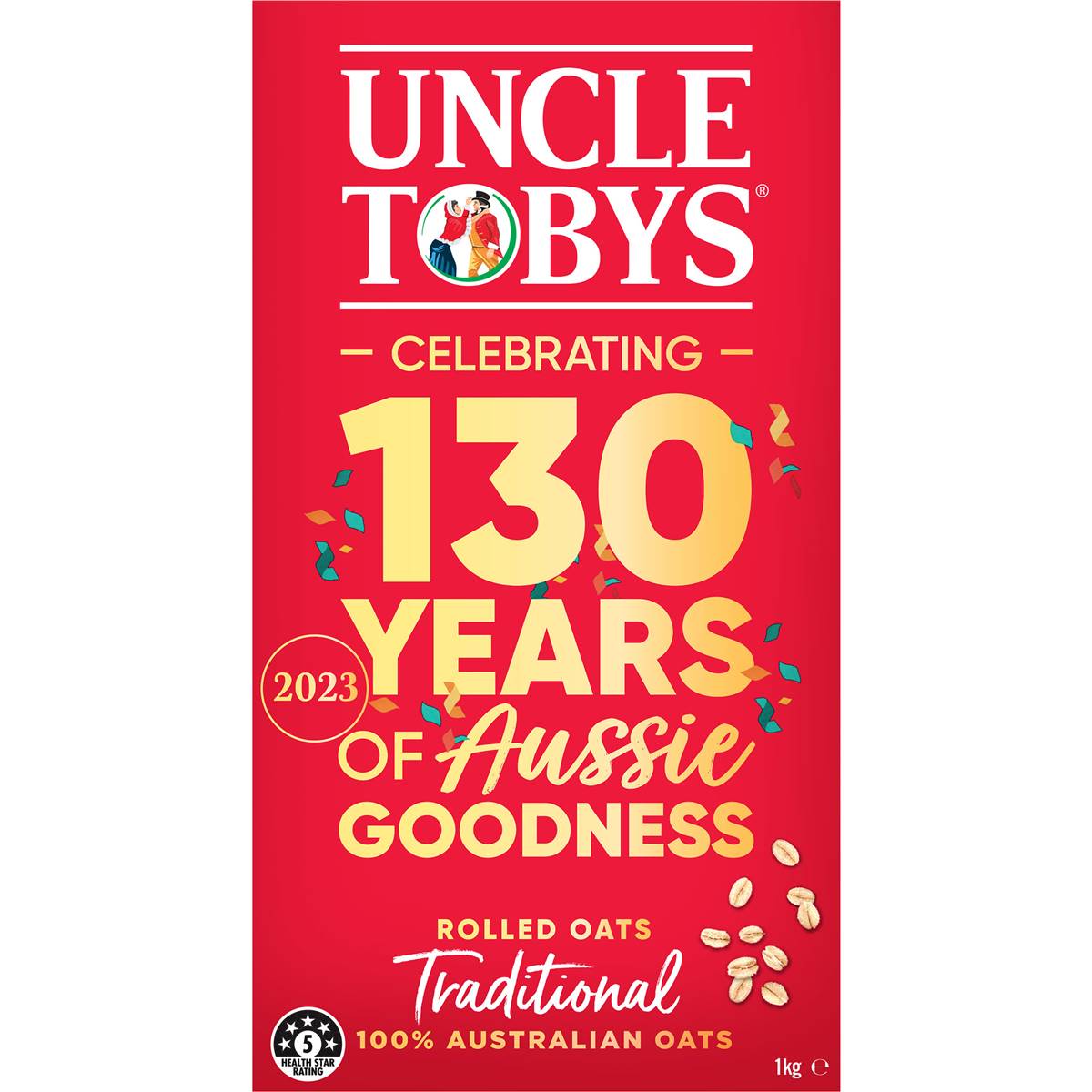 Uncle Tobys Oats 1kg