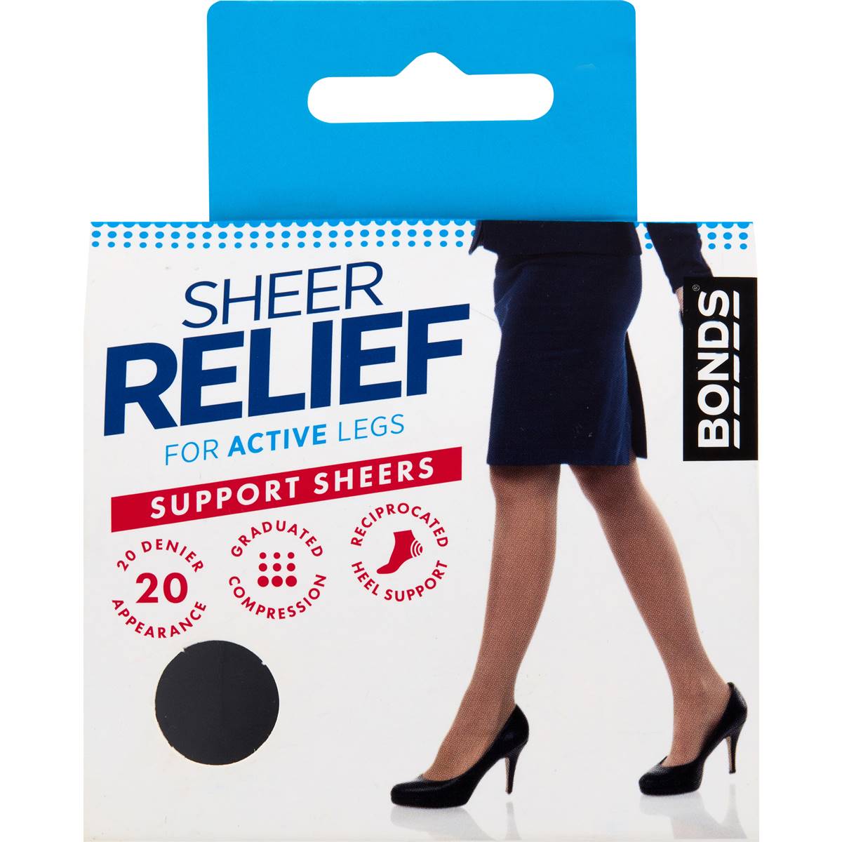 Sheer Relief Support Sheers Black Tall