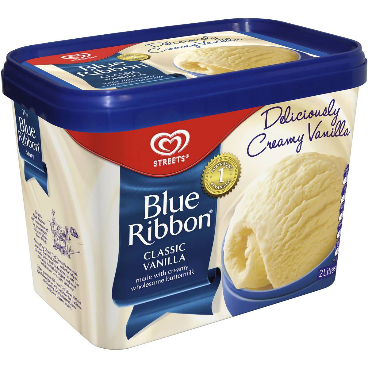 Streets Blue Ribbon Ice Cream Vanilla 2L