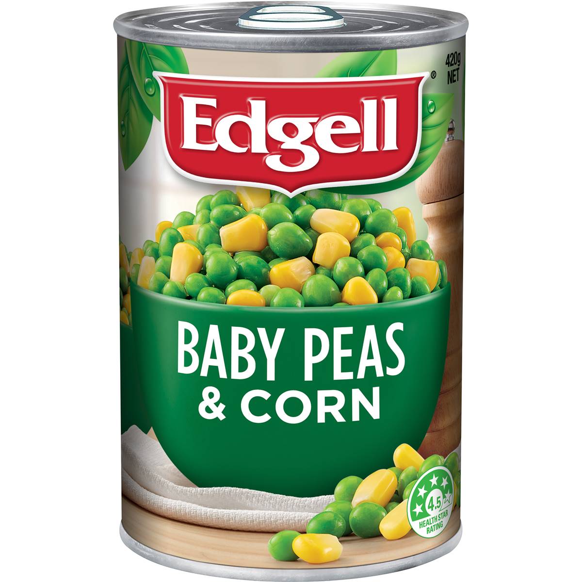 Edgell Baby Peas & Corn 420g