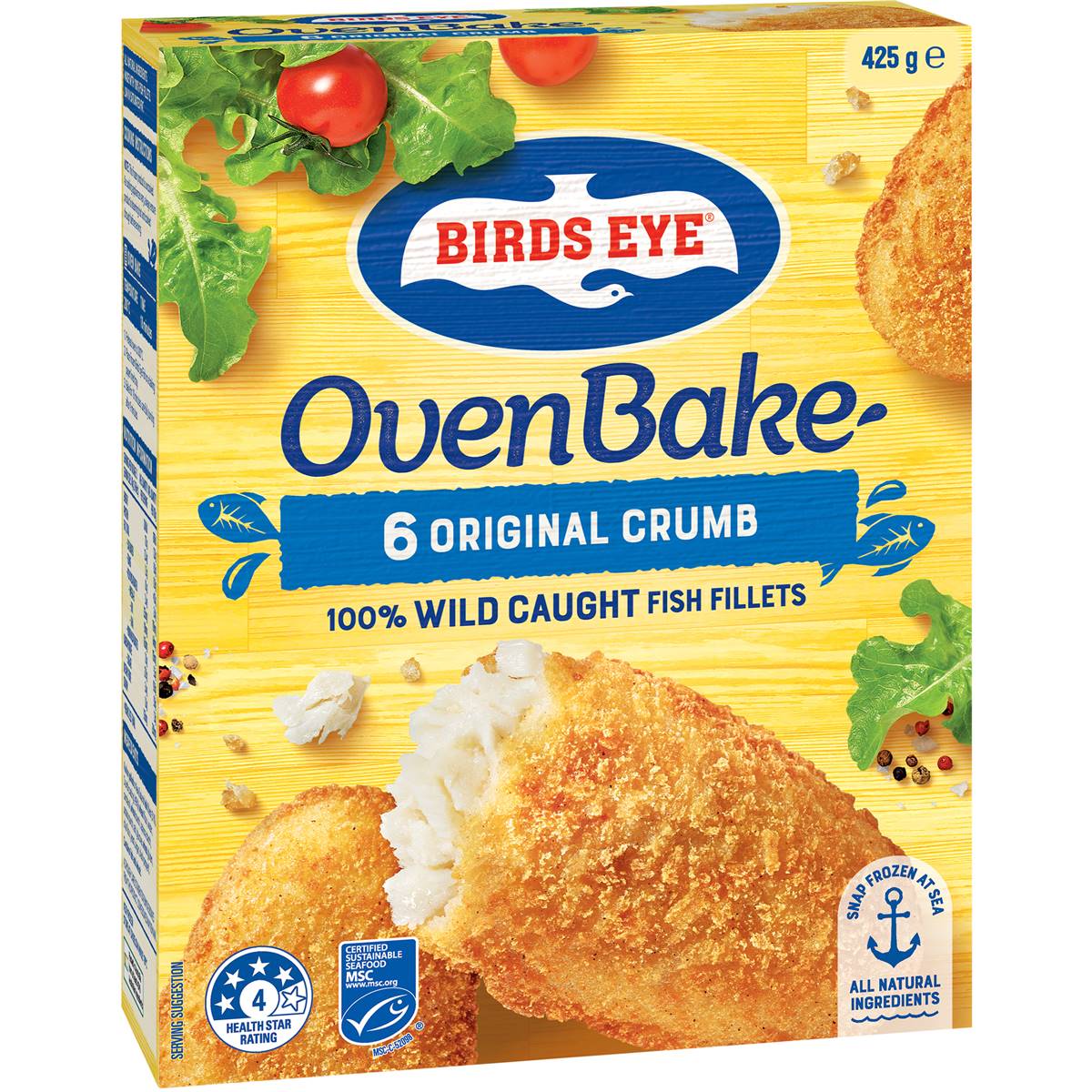 Birds Eye Fish Fillets Original Crumb 6pk 425g