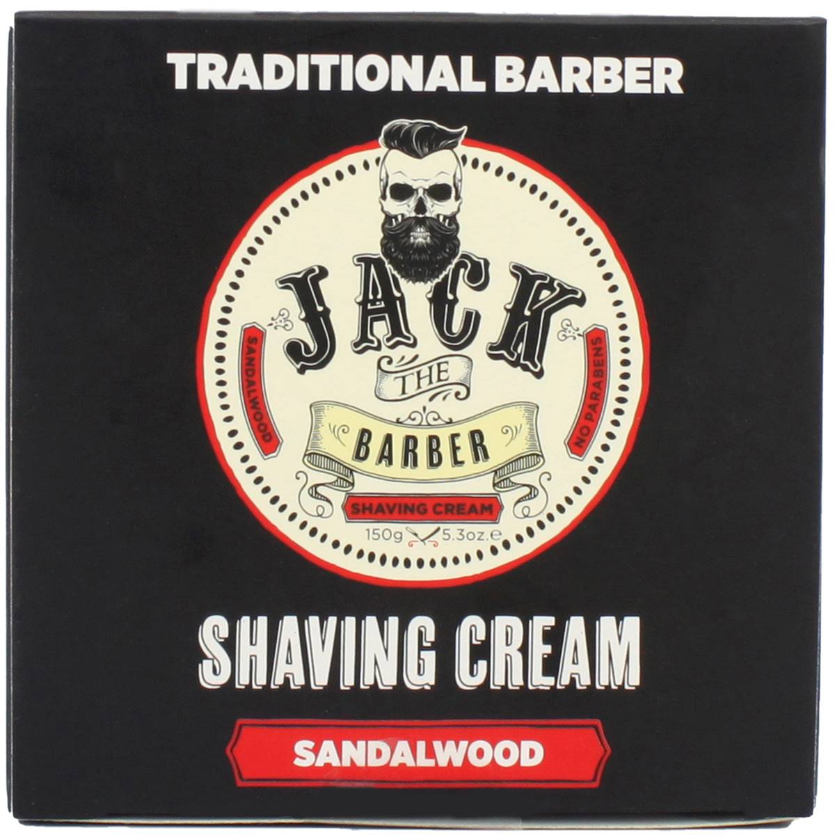 Jack The Barber Shaving Cream Sandalwood 150g