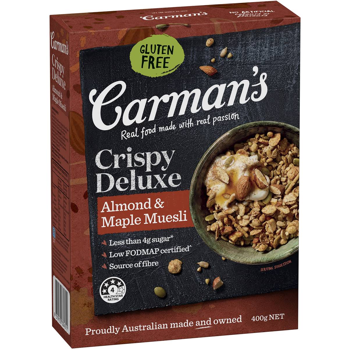 Carmans Deluxe Muesli Almond & Maple 400g