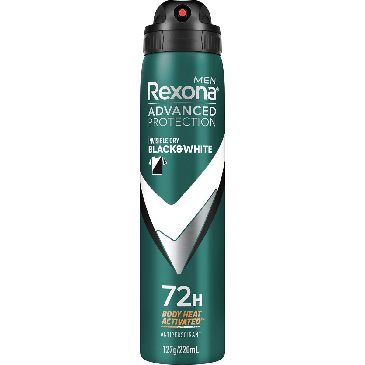 Rexona Advanced Protection Mens Deodorant Invisible Dry 220ml