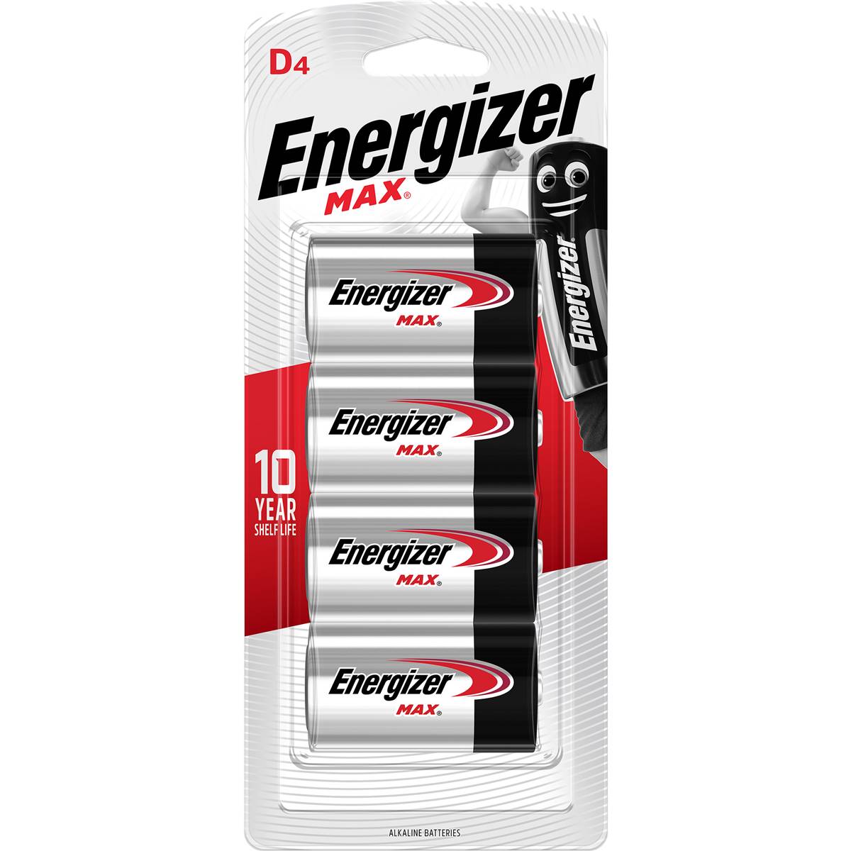 Energizer Max D Batteries 4pk