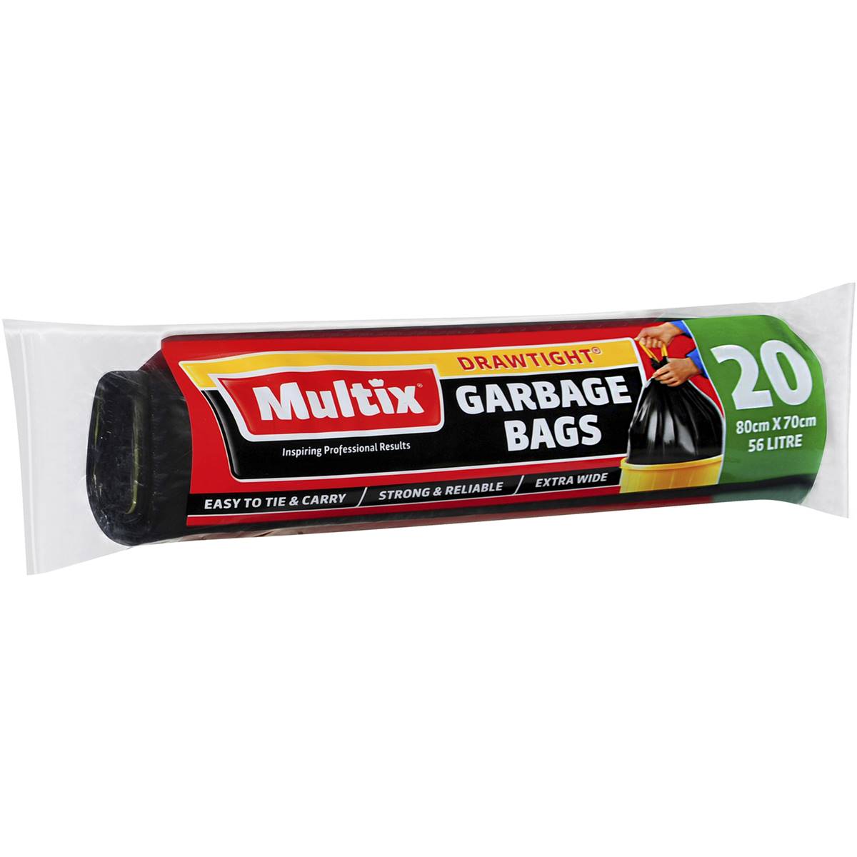 Multix 56L Garbage Bags 20pk