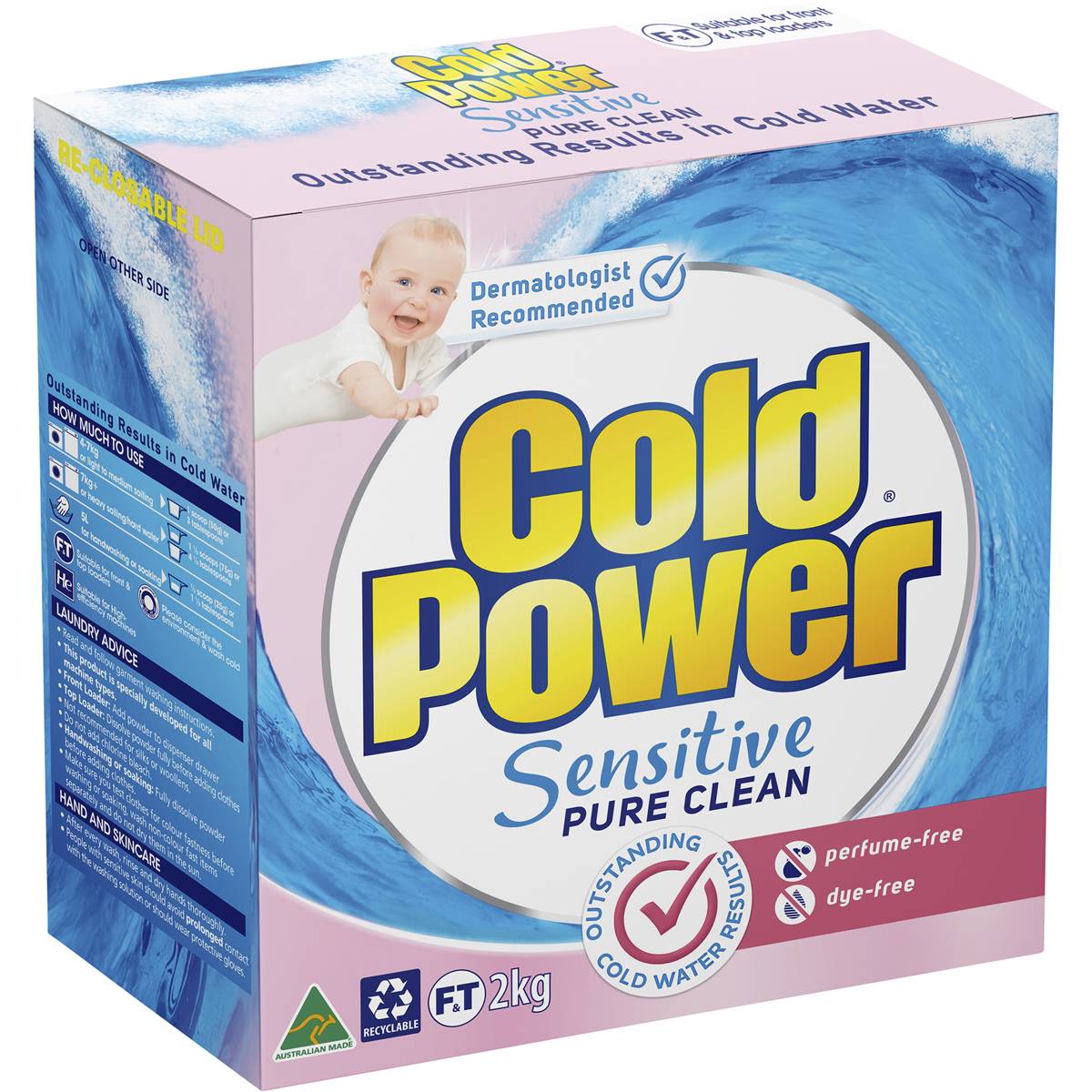 Cold Power Laundry Powder Sensitive 2kg