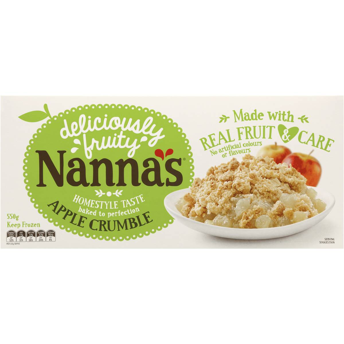 Nannas Apple Crumble 550g