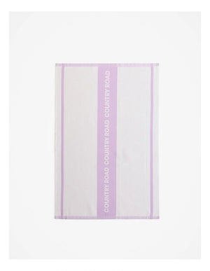 CR Logo Australian Cotton Tea Towel - Lilac