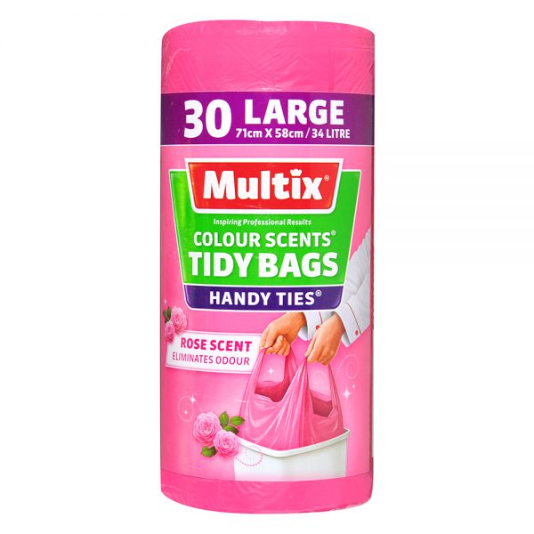 Multix Colour Scent Tidy Bags Large Rose Scent 30pk