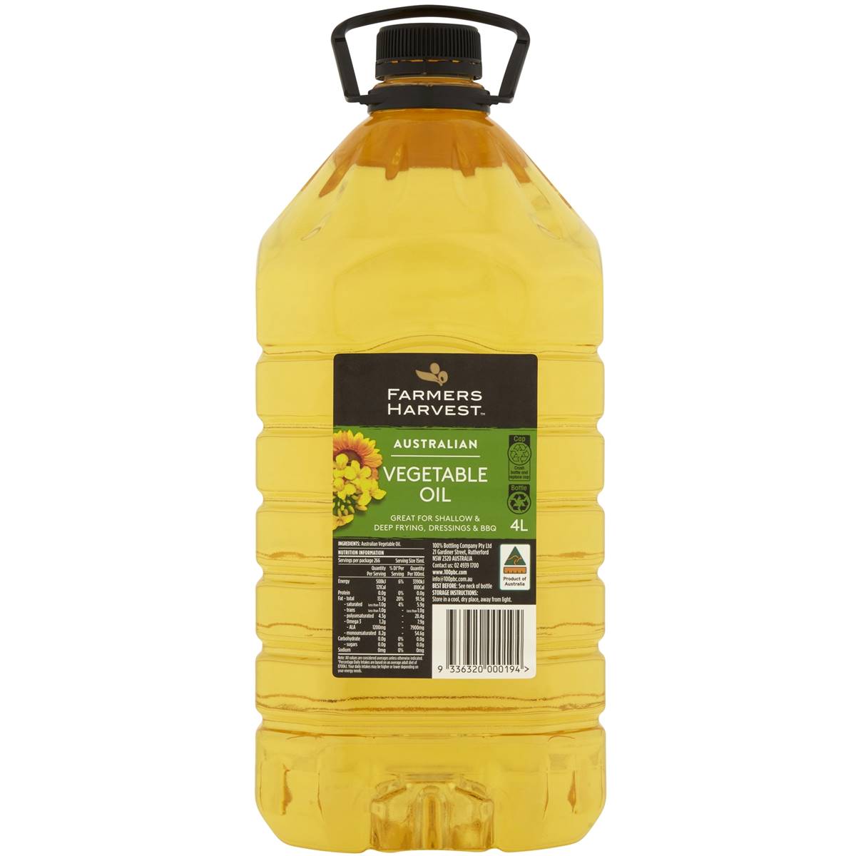 Farmers Harvest Vegetable Oil 4L