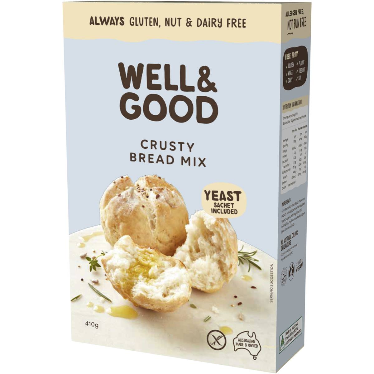 Well & Good Crusty Bread Mix 410g