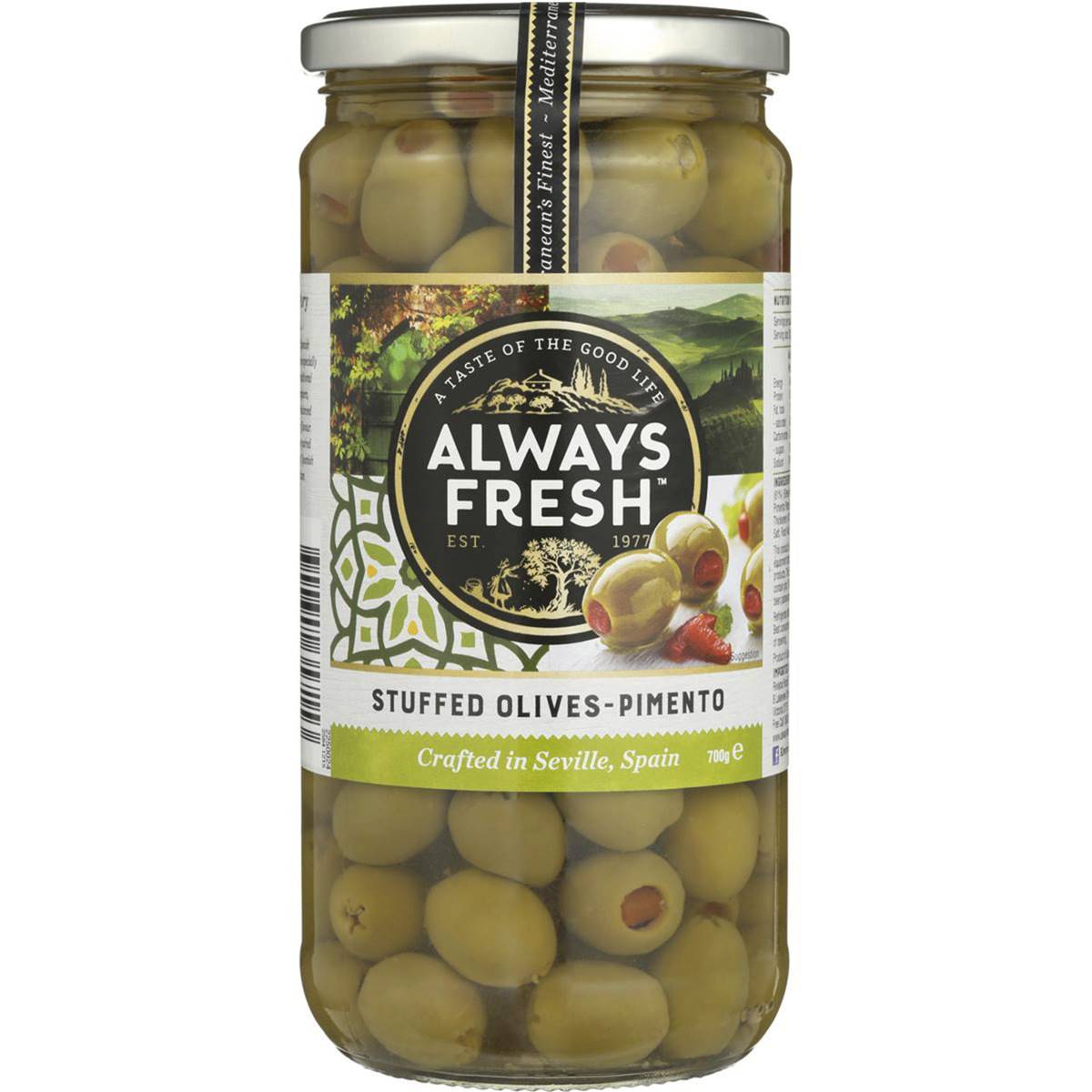 Always Fresh Spanish Stuffed Olives  700g