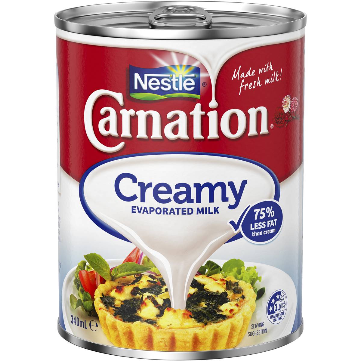 Nestle Carnation Evaporated Milk Creamy 340ml