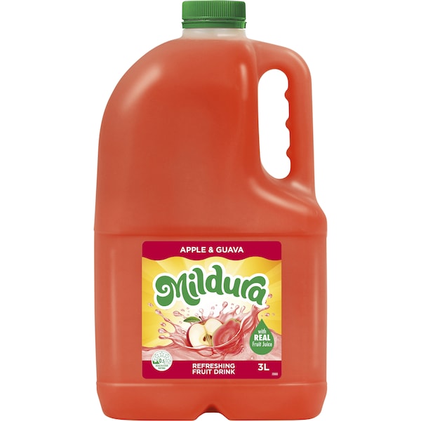 Mildura Fruit Drink Apple & Guava 3L