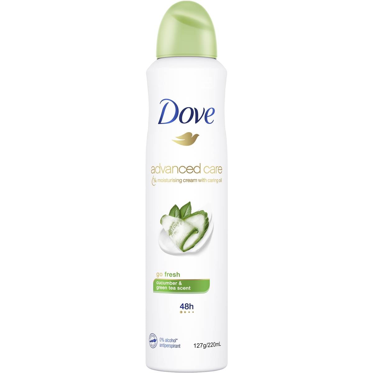 Dove Antiperspirant Aerosol Cucumber & Green Tea 220ml