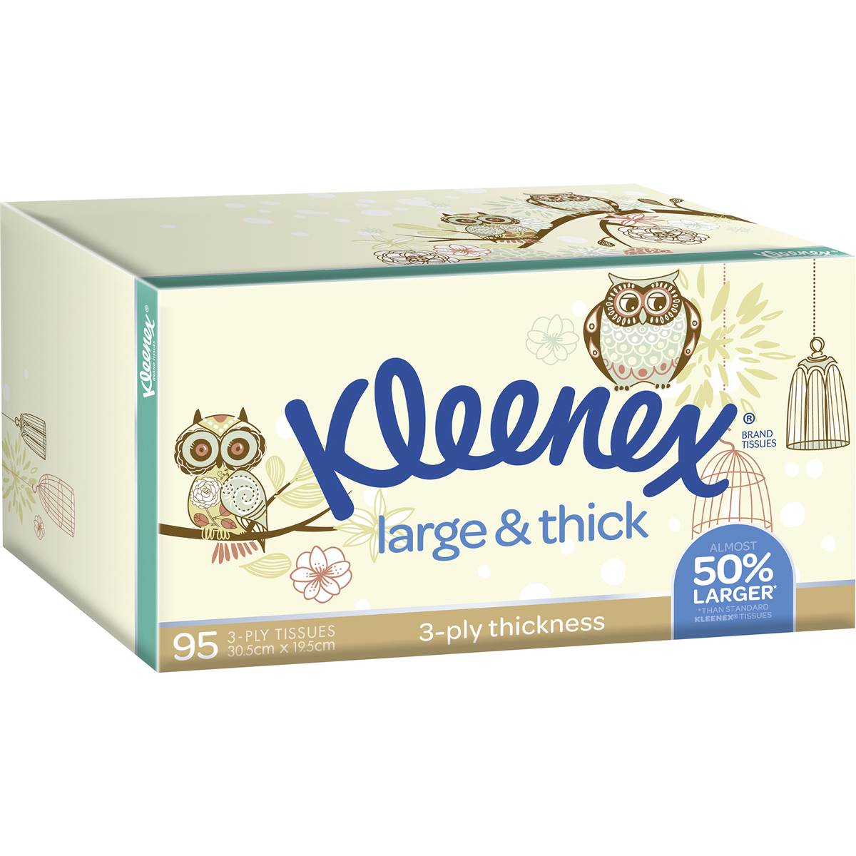 Kleenex Tissues Silk Touch Large & Thick 95pk