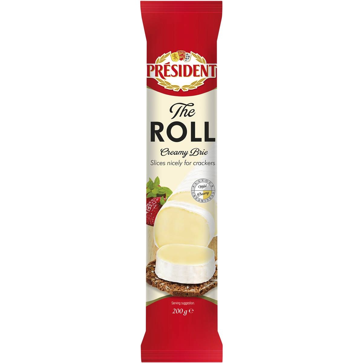 President Brie Cheese Roll 200g