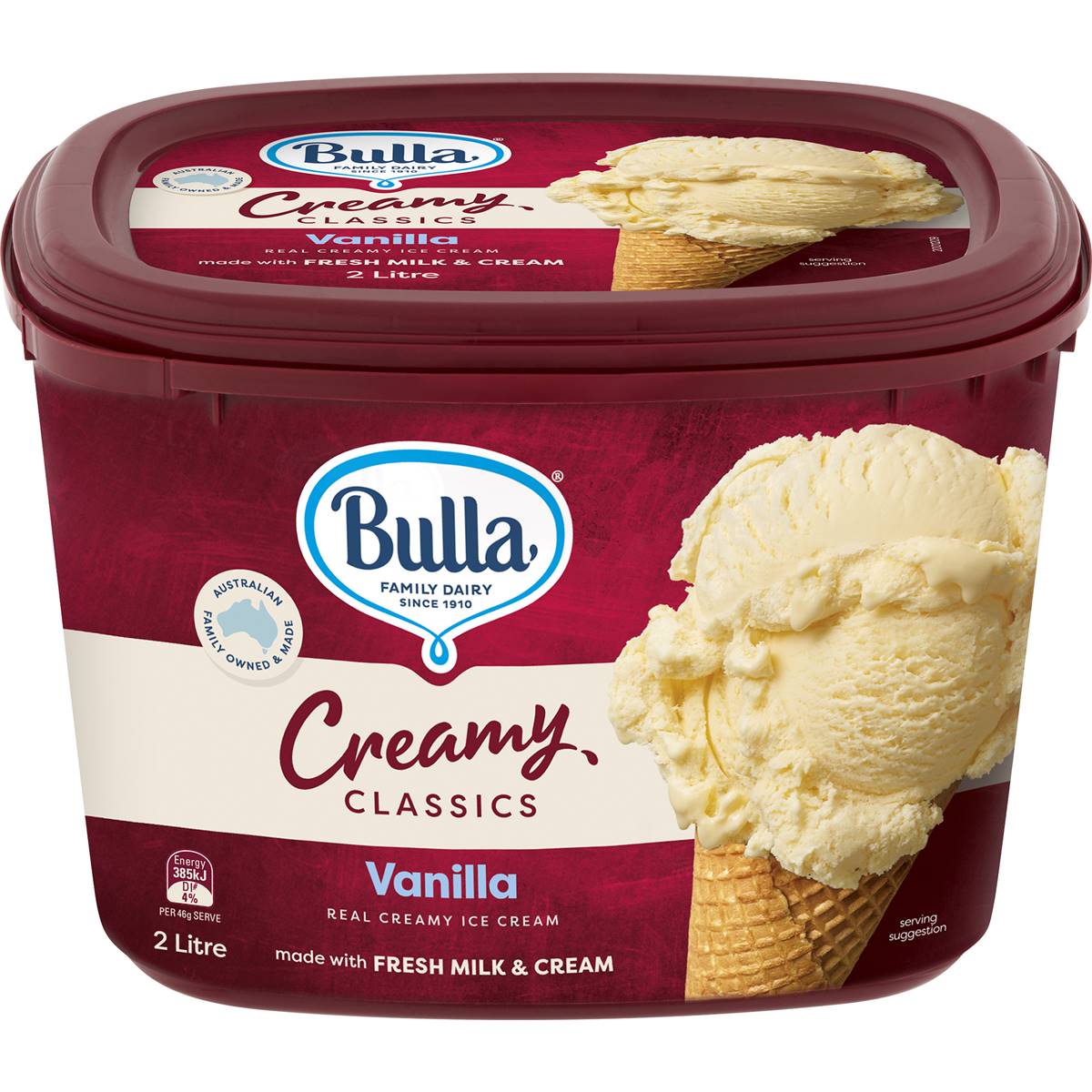 Bulla Ice Cream Vanilla 2L