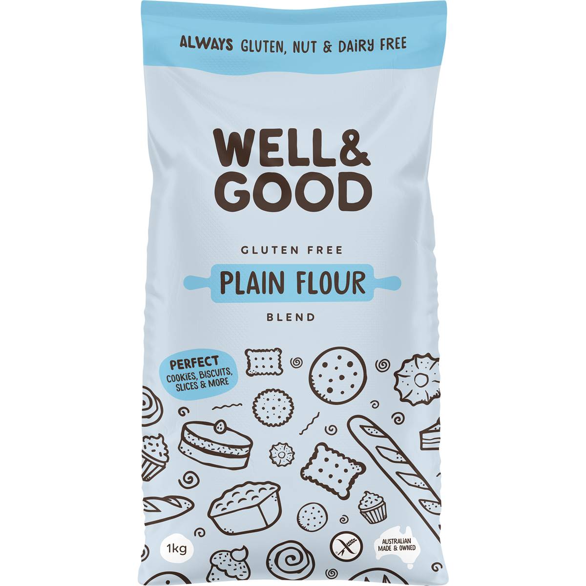 Well & Good Gluten Free Plain Flour 1kg