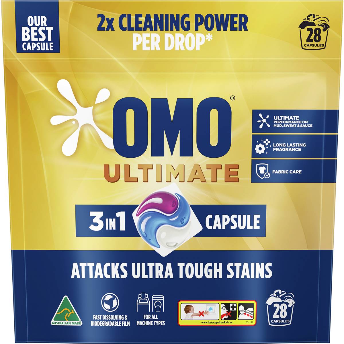 Omo Ultimate 3 in 1 Capsules 28pk