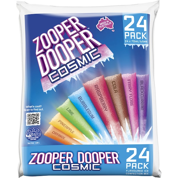 Zooper Dooper Icypole Sticks Cosmic Flavours 24pk