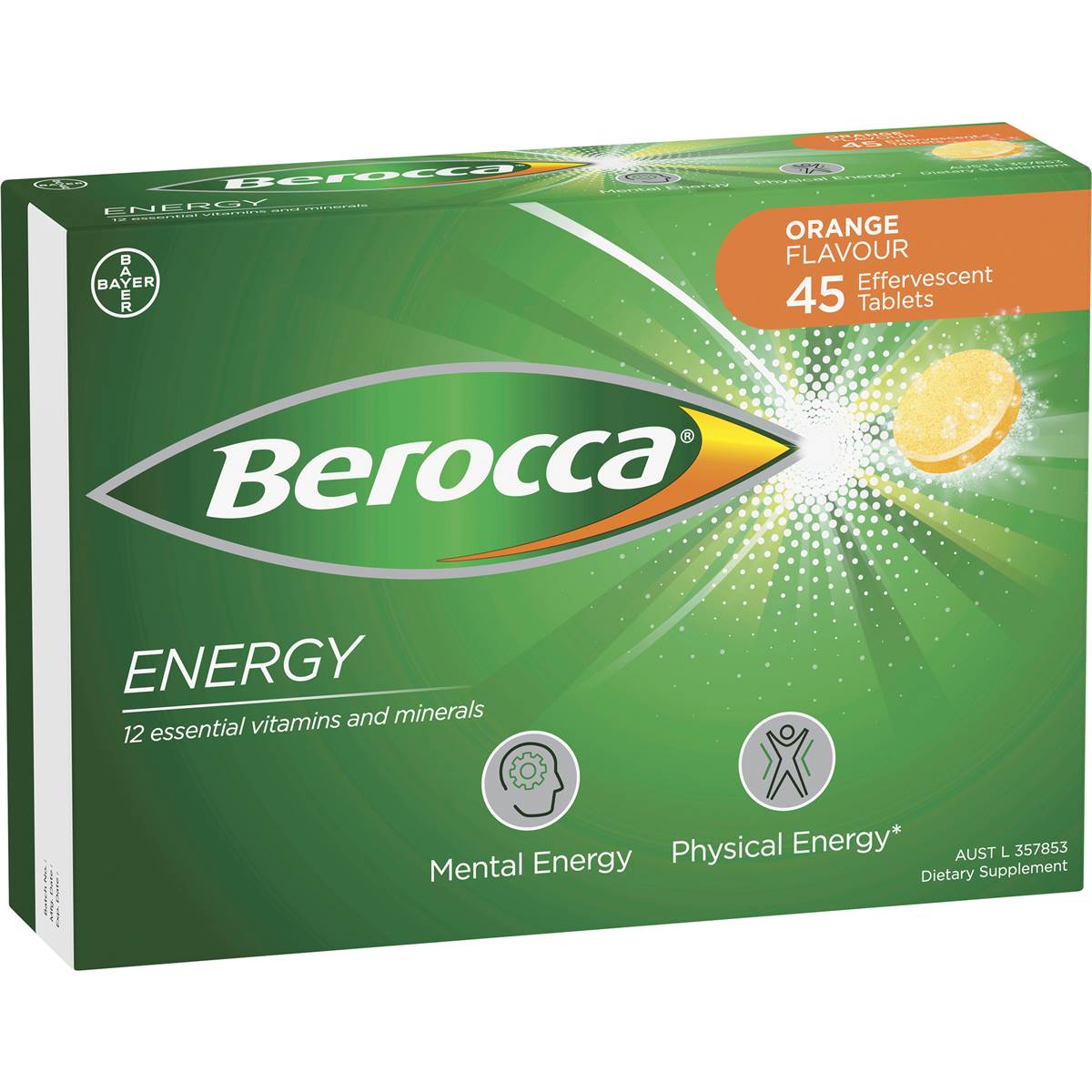 Berocca Performance Orange Effervescent 45pk