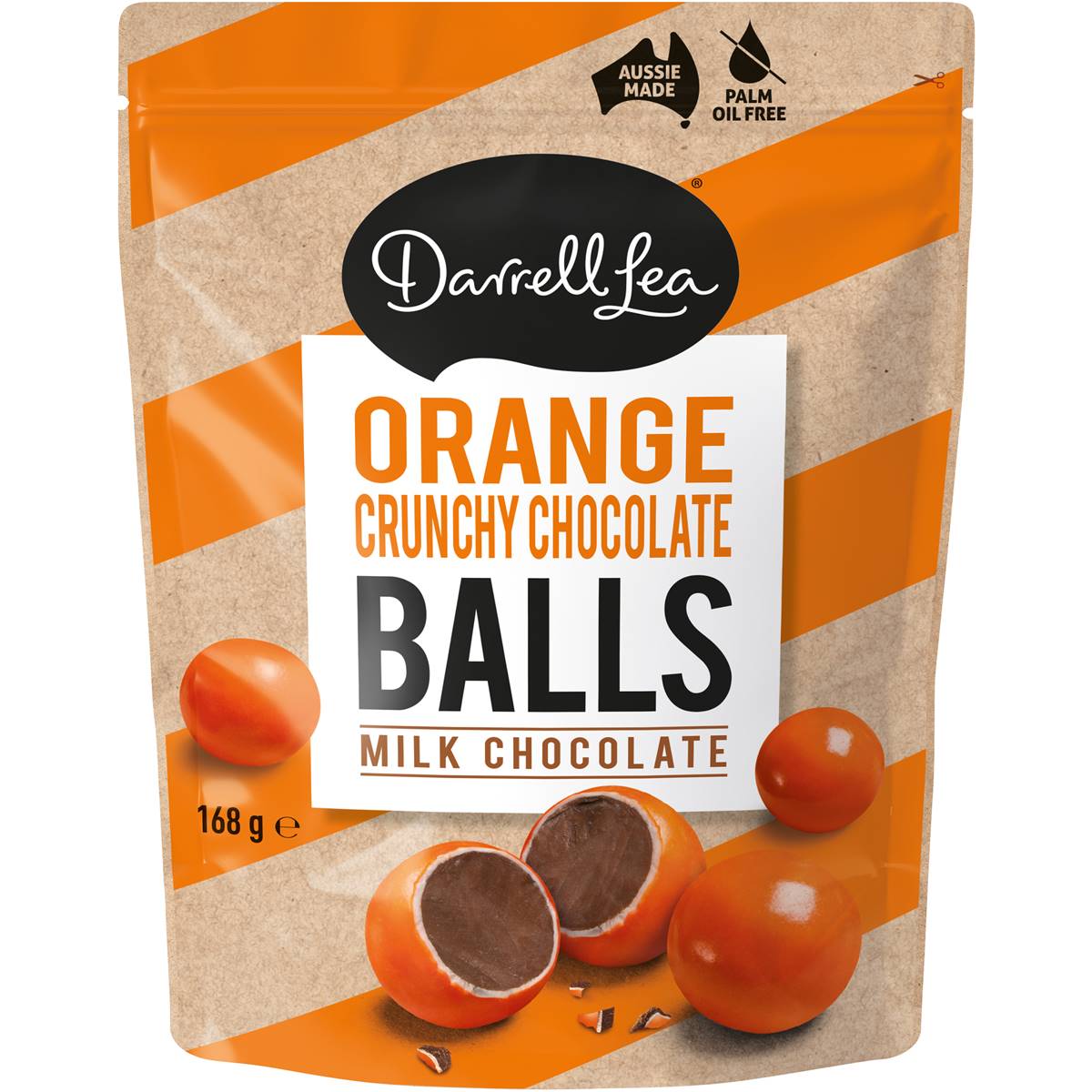 Darrell Lea Orange Crunchy Chocolate Balls 168g