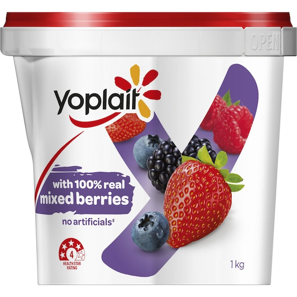 Yoplait Yoghurt Mixed Berry 1kg