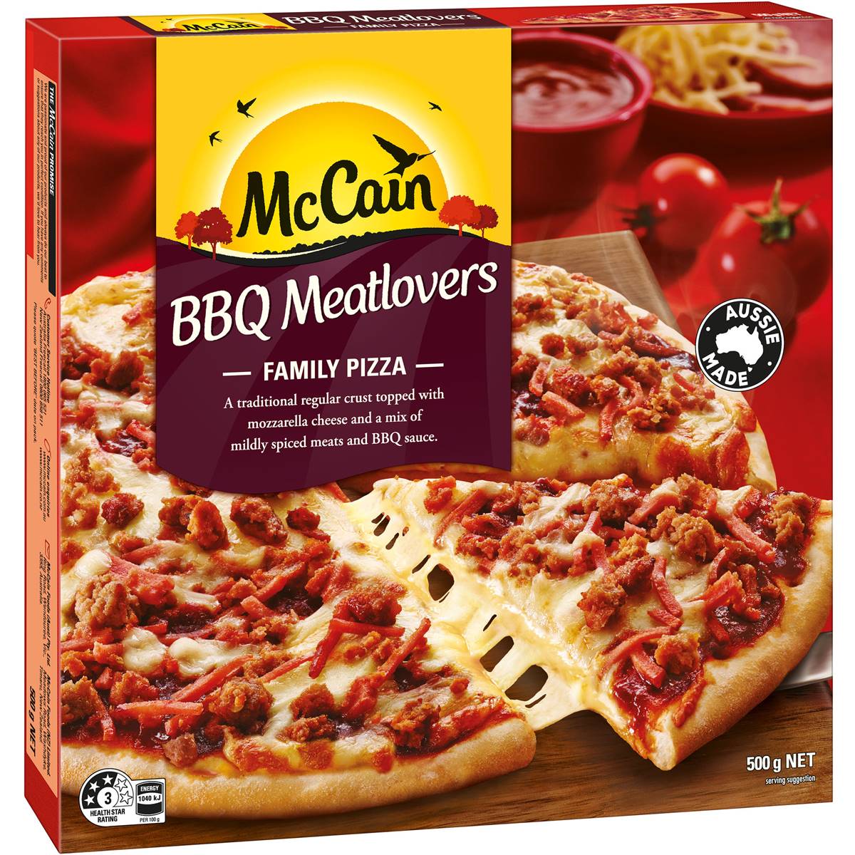 McCain BBQ Meatlovers Pizza 500g