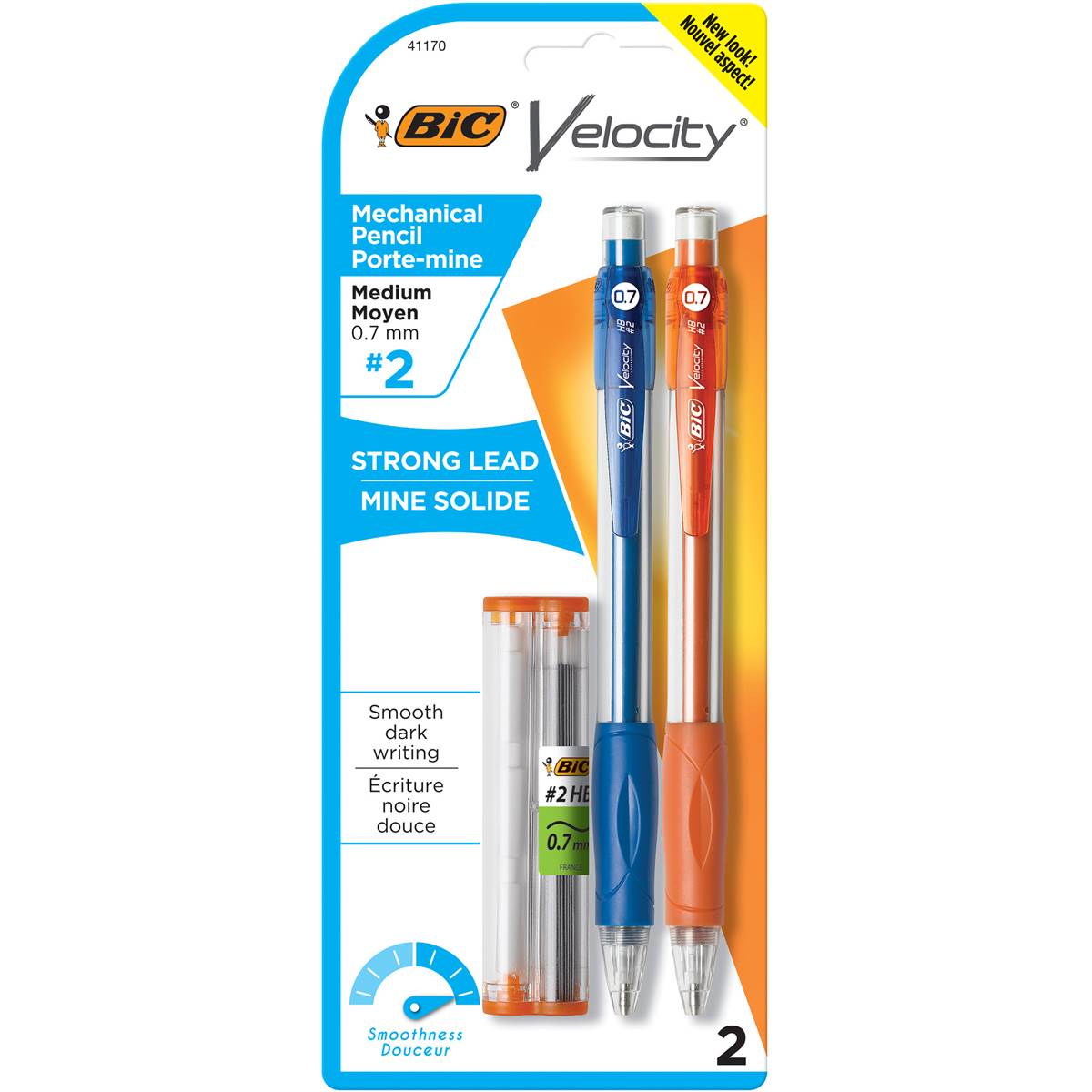 Bic Velocity Mechanical Pencil 0.7mm 2pk