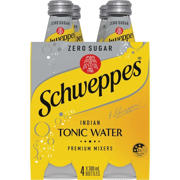 Schweppes Diet Indian Tonic Water 300ml 4pk