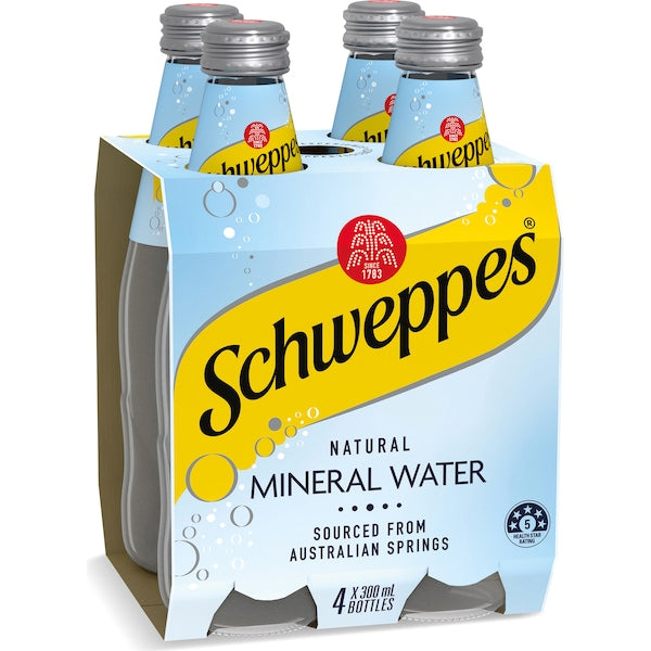 Schweppes Mineral Water 300ml 4pk