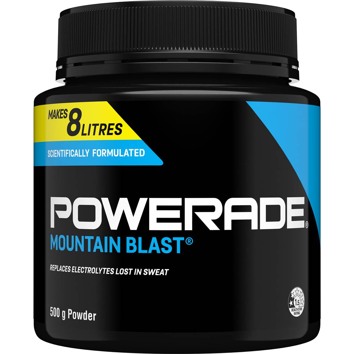 Powerade Isotonic Powder Mountain Blast 500g