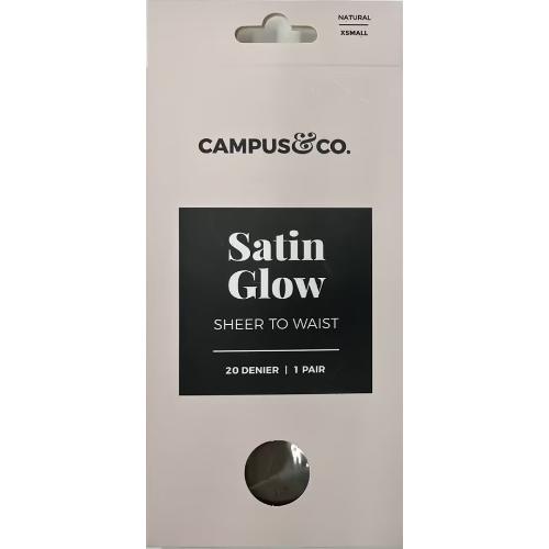 Campus&Co Satin Sheer to Waist Natural XSmall