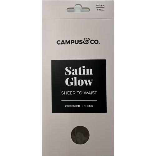 Campus&Co Satin Sheer to Waist Natural Small