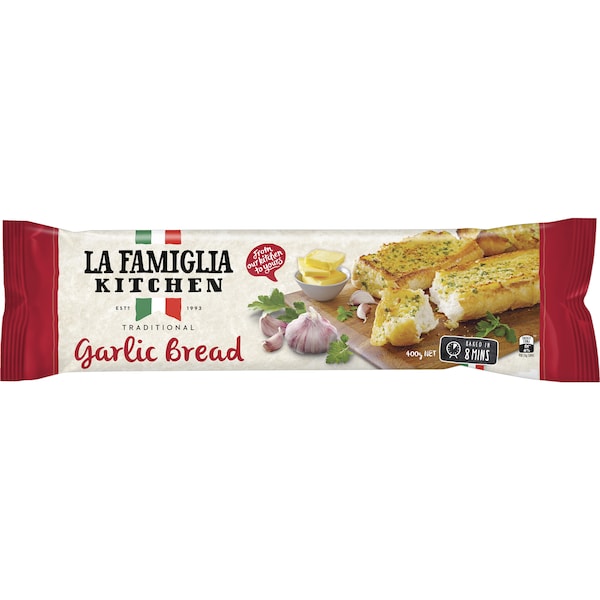 La Famiglia Traditional Garlic Bread 400g